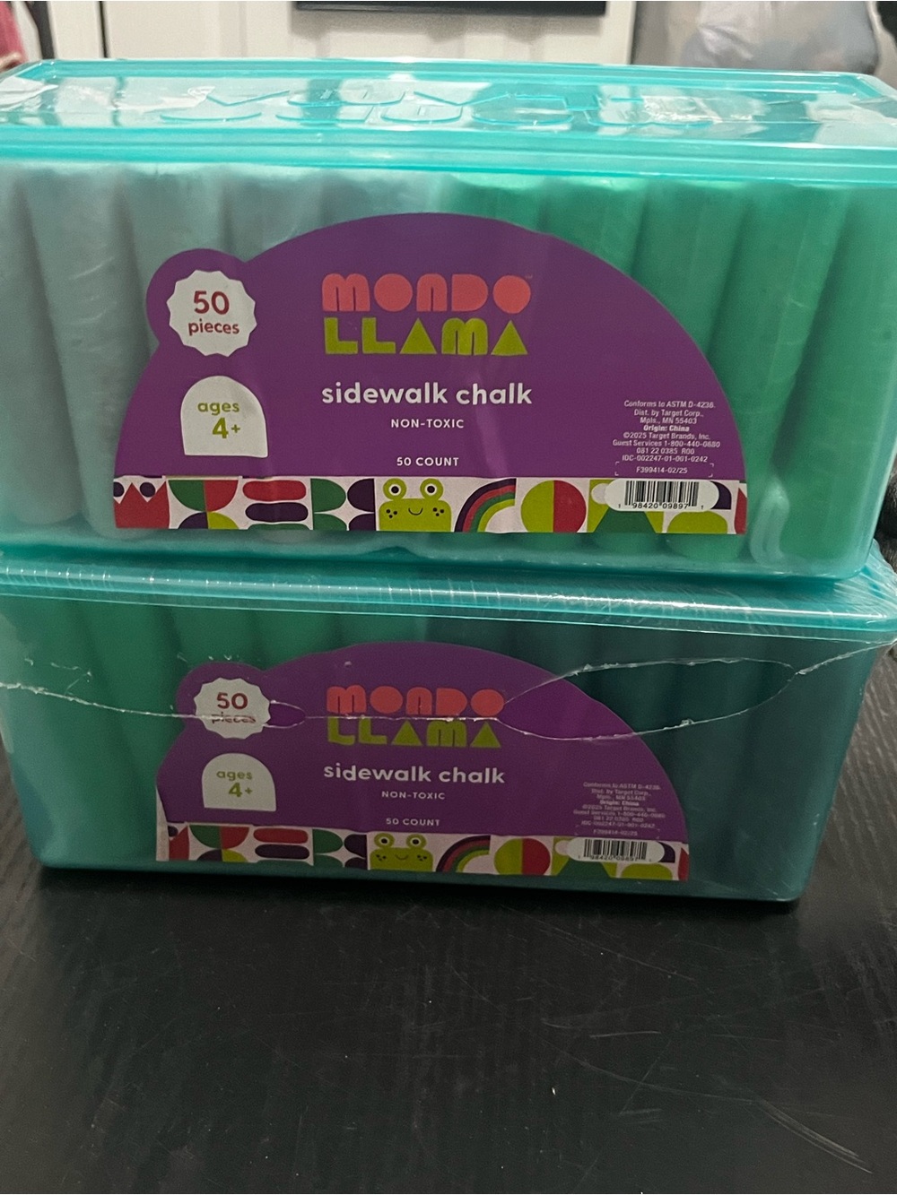 2 packs of Sidewalk Chalk - 50 Count